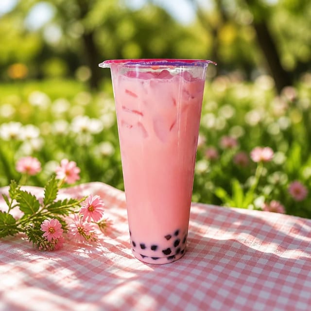 Strawberry Milk Tea.
