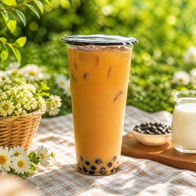 Mango Milk Tea.